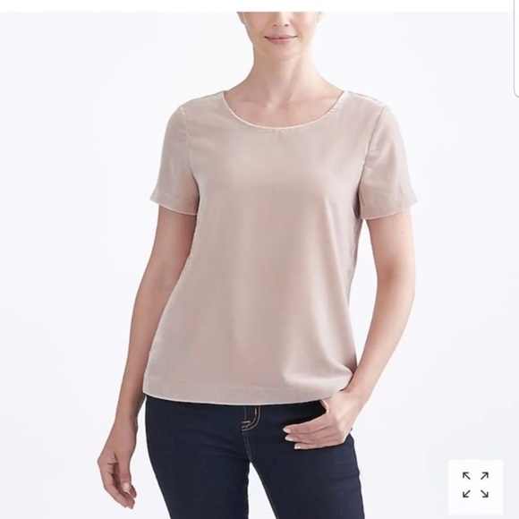 J.Crew Blush Velvet Top - Picture 1 of 7